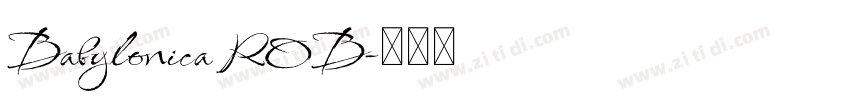 Babylonica ROB字体转换